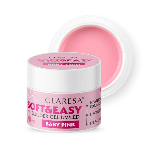 Claresa | Gel de construction - Soft & Easy - Baby Pink 45g
