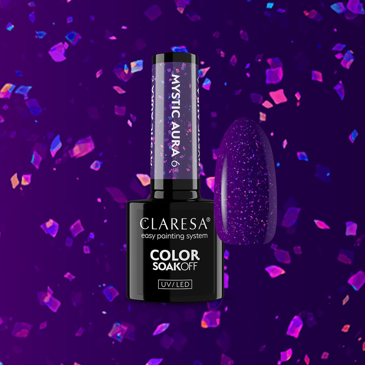 Claresa | Vernis semi-permanent - Mystic Aura n°6 (Violet) - 5ml