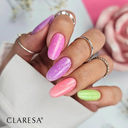 Claresa | Gel en bouteille - Brush Easy Gel -Glitter Peach - 5 ml