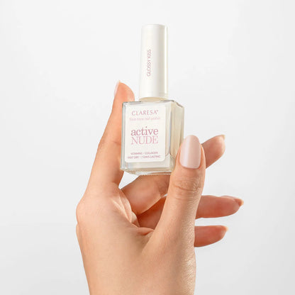 Claresa | Vernis soin Active Nude - Glossy Kiss - 9,5ml