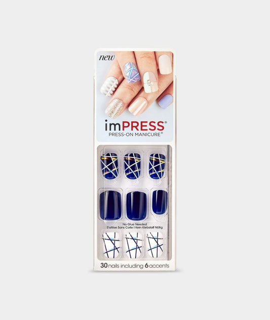 imPRESS Press-on Manicure - Power Up (Bleu)