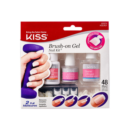 Kiss Products | Brush-on Gel Nail Kit (application sans lampe UV)