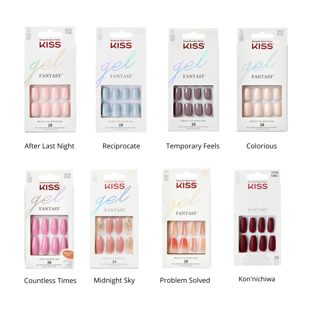 Pack de 10 press on nails Kiss Products à composer