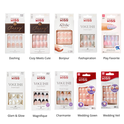 Pack de 3 press on nails Kiss Products à composer