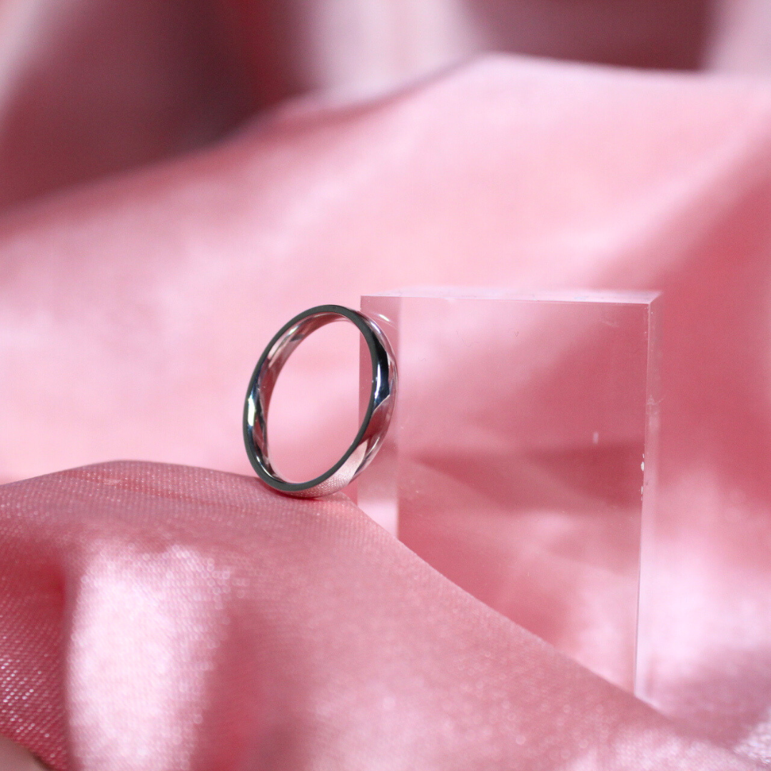 Pop My Nails | Bague en acier inoxydable Léna - couleur argent