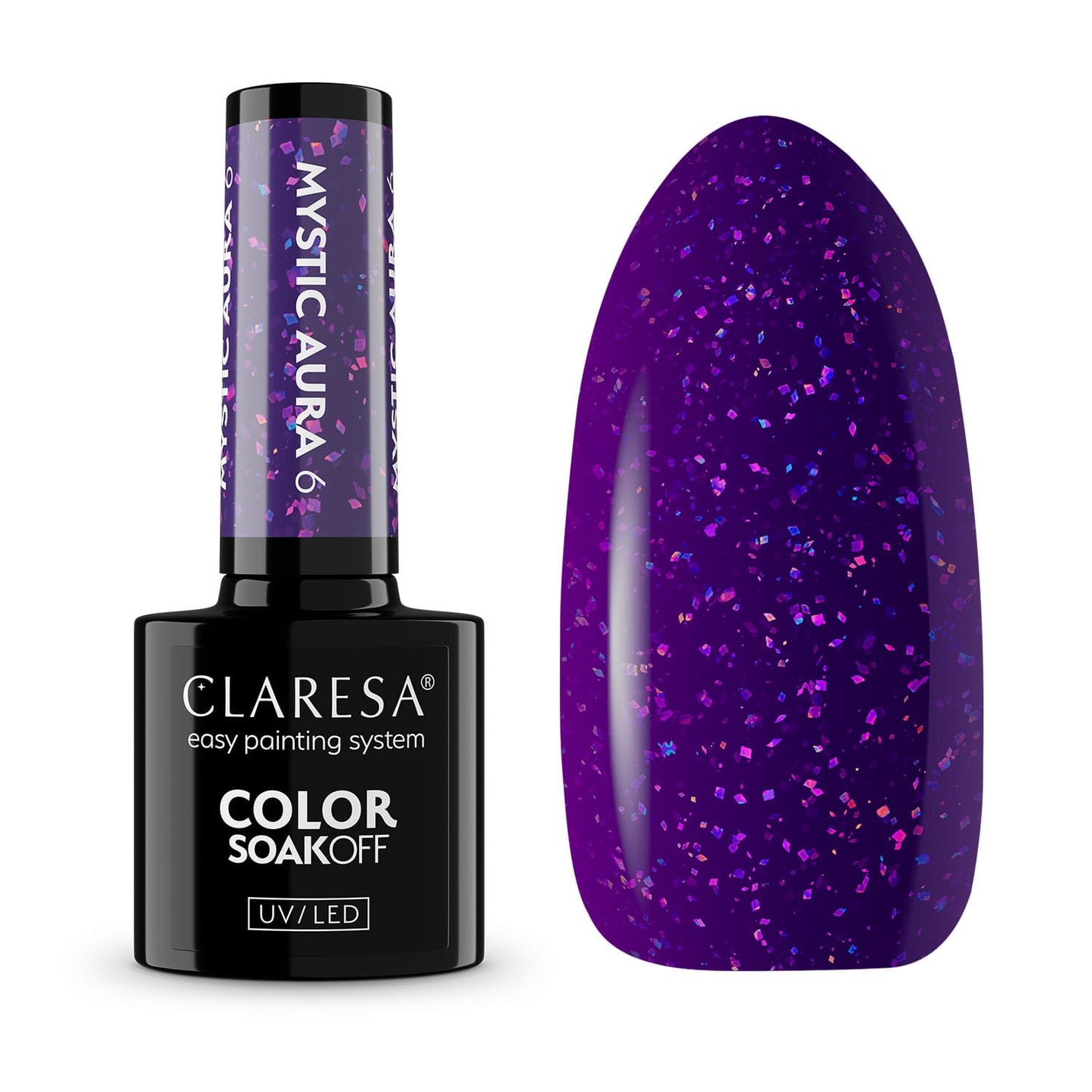 Claresa | Vernis semi-permanent - Mystic Aura n°6 (Violet) - 5ml
