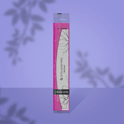 Staleks | Lime à ongles minérale forme croissant EXPERT 40,  180/240 - 1 pièce