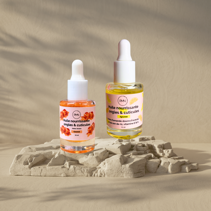 Pop My Nails | Duo d'huiles nourrissantes ongles & cuticules caramel & agrumes