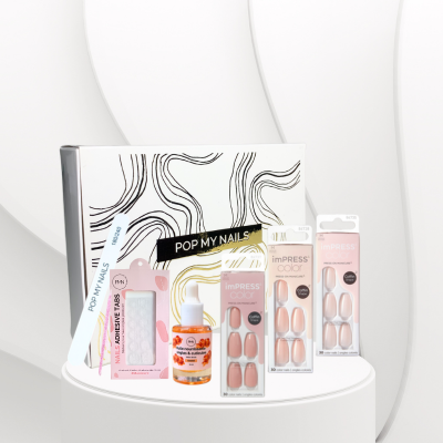 Box press on nails - Nude Lover