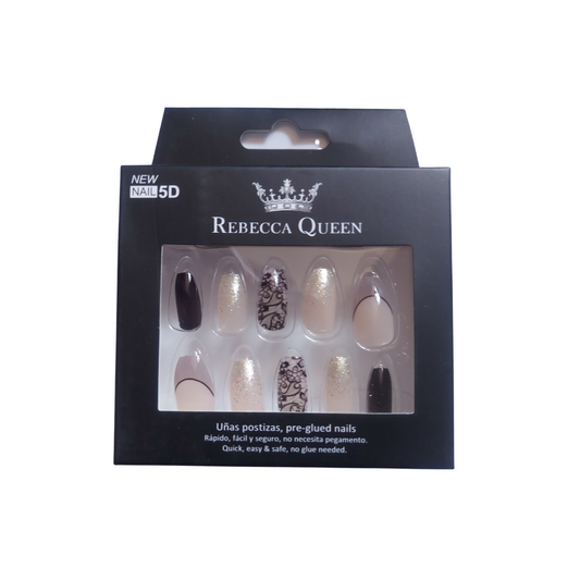 Rebecca Queen | Faux ongles pré-collés Dentelle