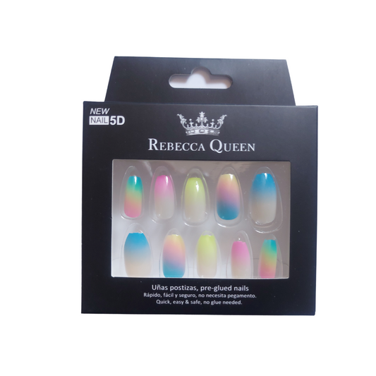 Rebecca Queen | Faux ongles pré-collés Colorés
