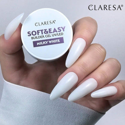 Claresa | Pack Gel Builder Soft & Easy 5x90g - Milky White, Milky Pink, Natural, Sweet Sugar, Panna Cotta