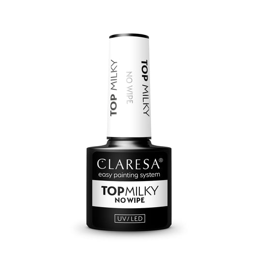 Claresa | Top coat no wipe - Milky - 5ml