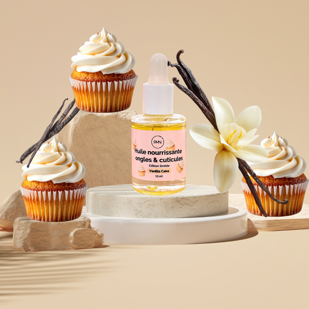 Pop My Nails | Huile nourrissante ongles & cuticules Vanilla Cake - Edition limitée