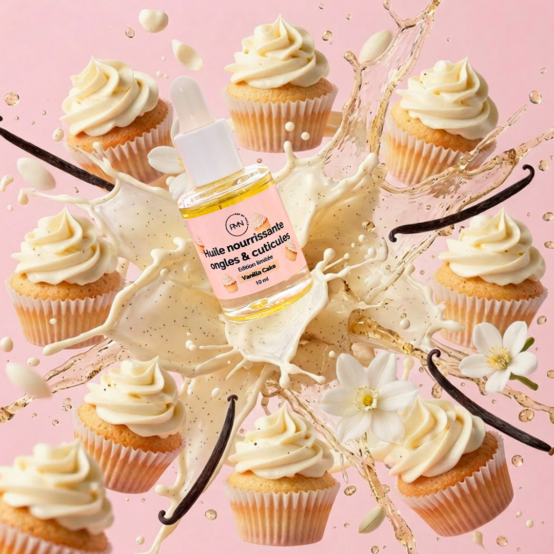 Pop My Nails | Huile nourrissante ongles & cuticules Vanilla Cake - Edition limitée