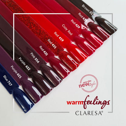 Claresa | Vernis semi-permanent - Cozy Red - 5g