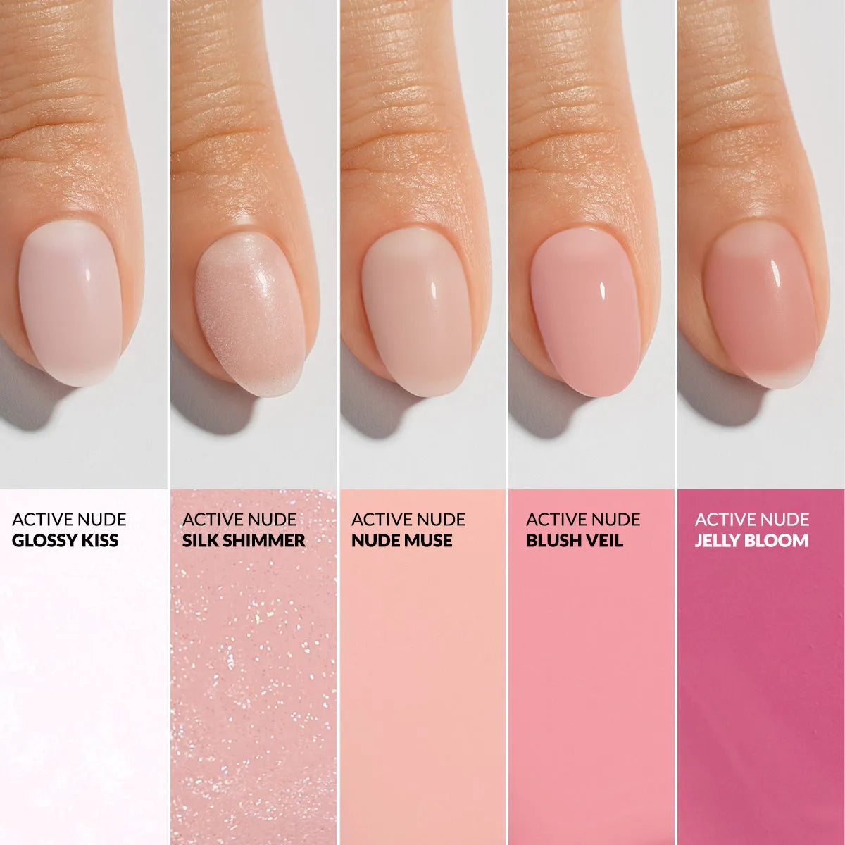 Claresa | Vernis soin Active Nude - Glossy Kiss - 9,5ml