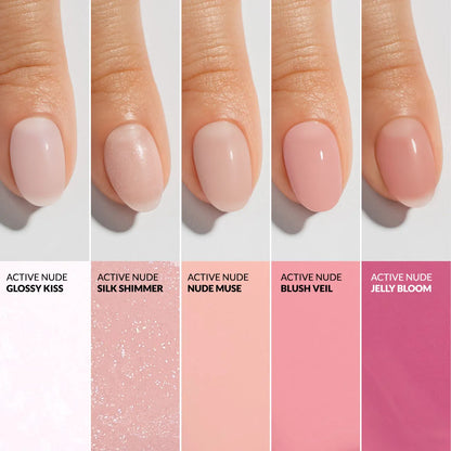 Claresa | Vernis soin Active Nude - Glossy Kiss - 9,5ml