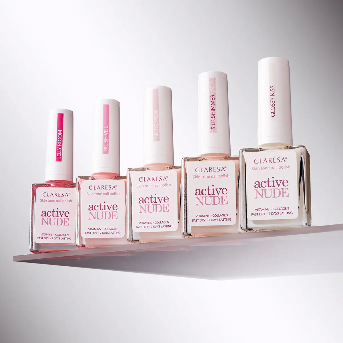 Claresa | Vernis soin Active Nude - Glossy Kiss - 9,5ml