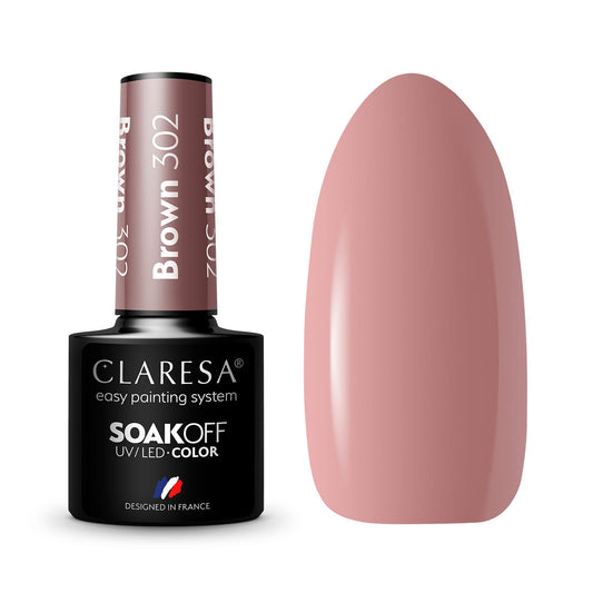 Claresa | Vernis semi-permanent Hybride Marron n°302 - 5ml