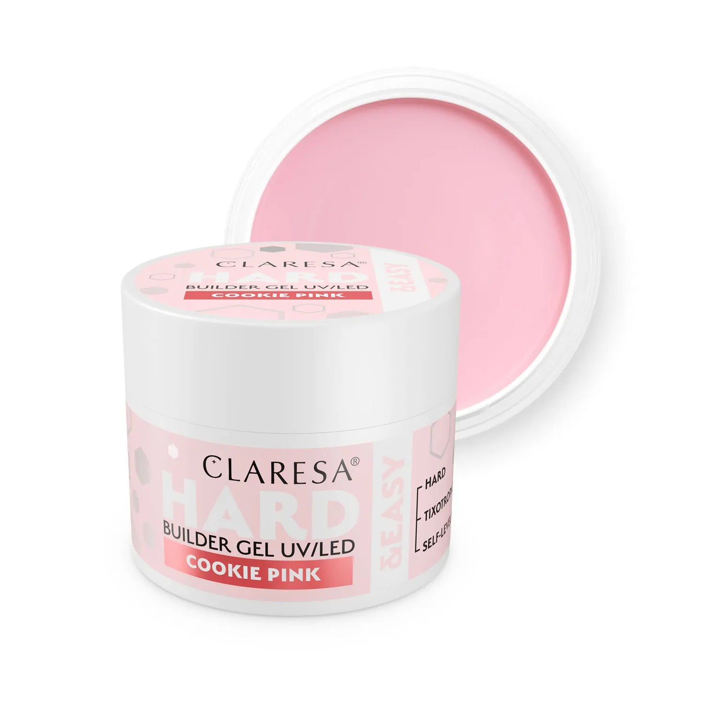 Claresa | Pack Gel Builder Hard & Easy 3x45g - Pudding Pink, Cookie Pink, Nude Glow