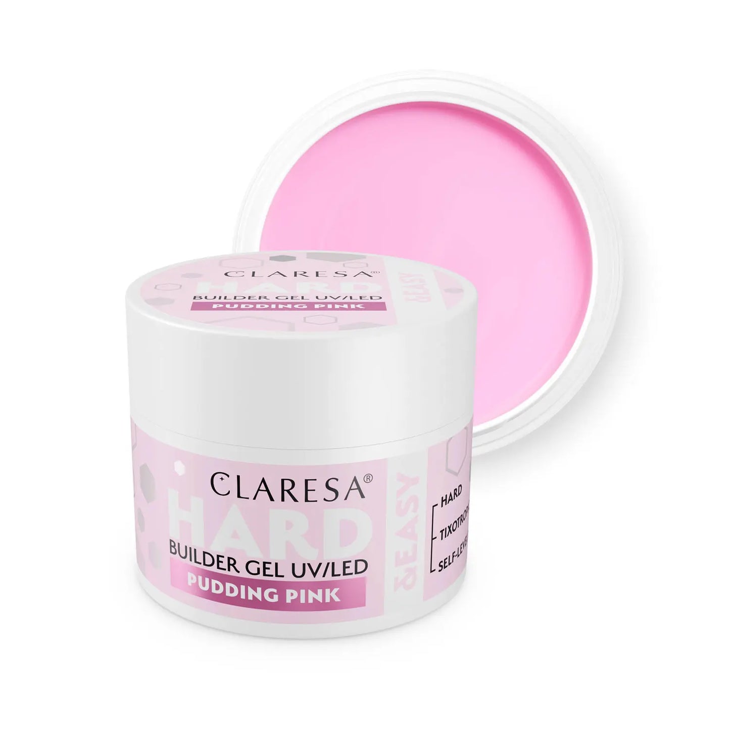 Claresa | Pack Gel Builder Hard & Easy 3x45g - Pudding Pink, Cookie Pink, Nude Glow