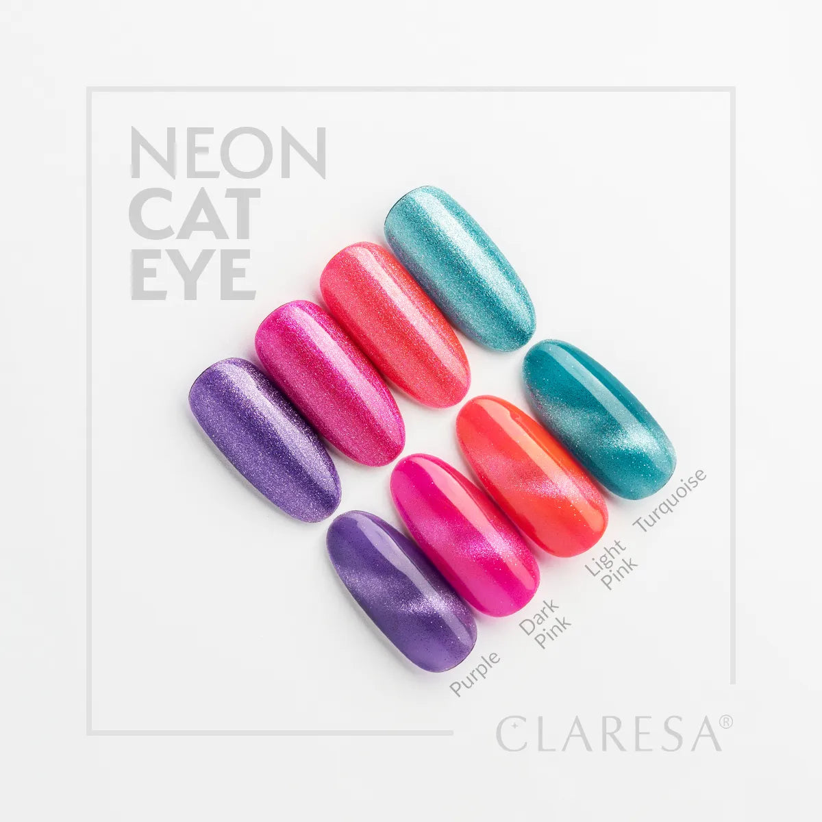Claresa | Vernis semi-permanent  Cat Eye Neon - Purple - 5ml