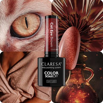 Claresa | Vernis semi permanent Alchemy Cat Eye Brown - 5ml