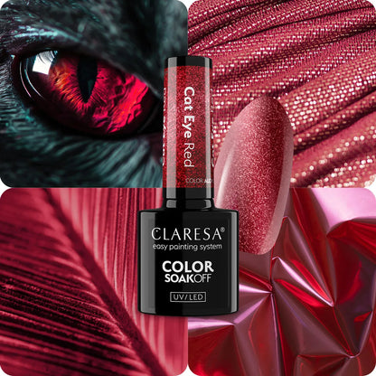 Claresa | Vernis semi permanent Alchemy Cat Eye Red - 5ml