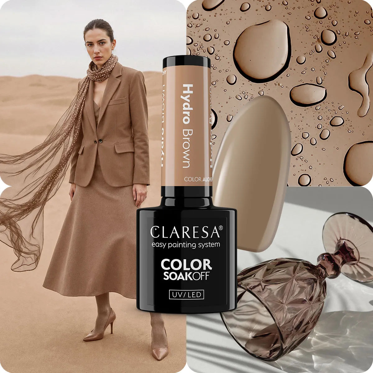Claresa | Vernis semi permanent Hydro Brown - 5ml