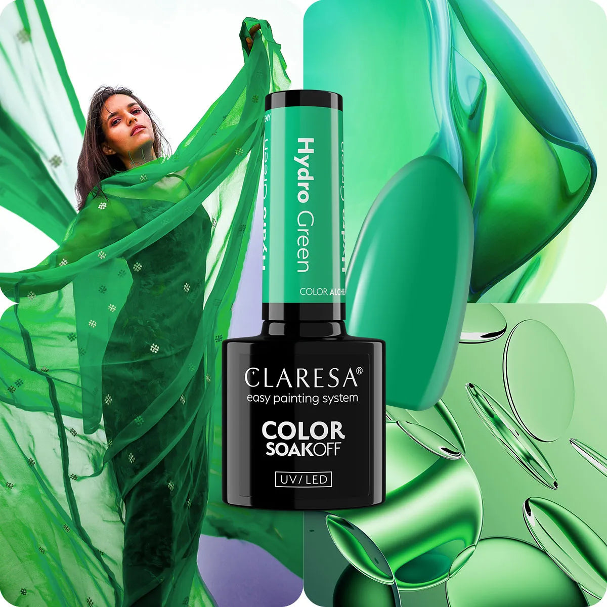 Claresa | Vernis semi permanent Hydro Green - 5ml