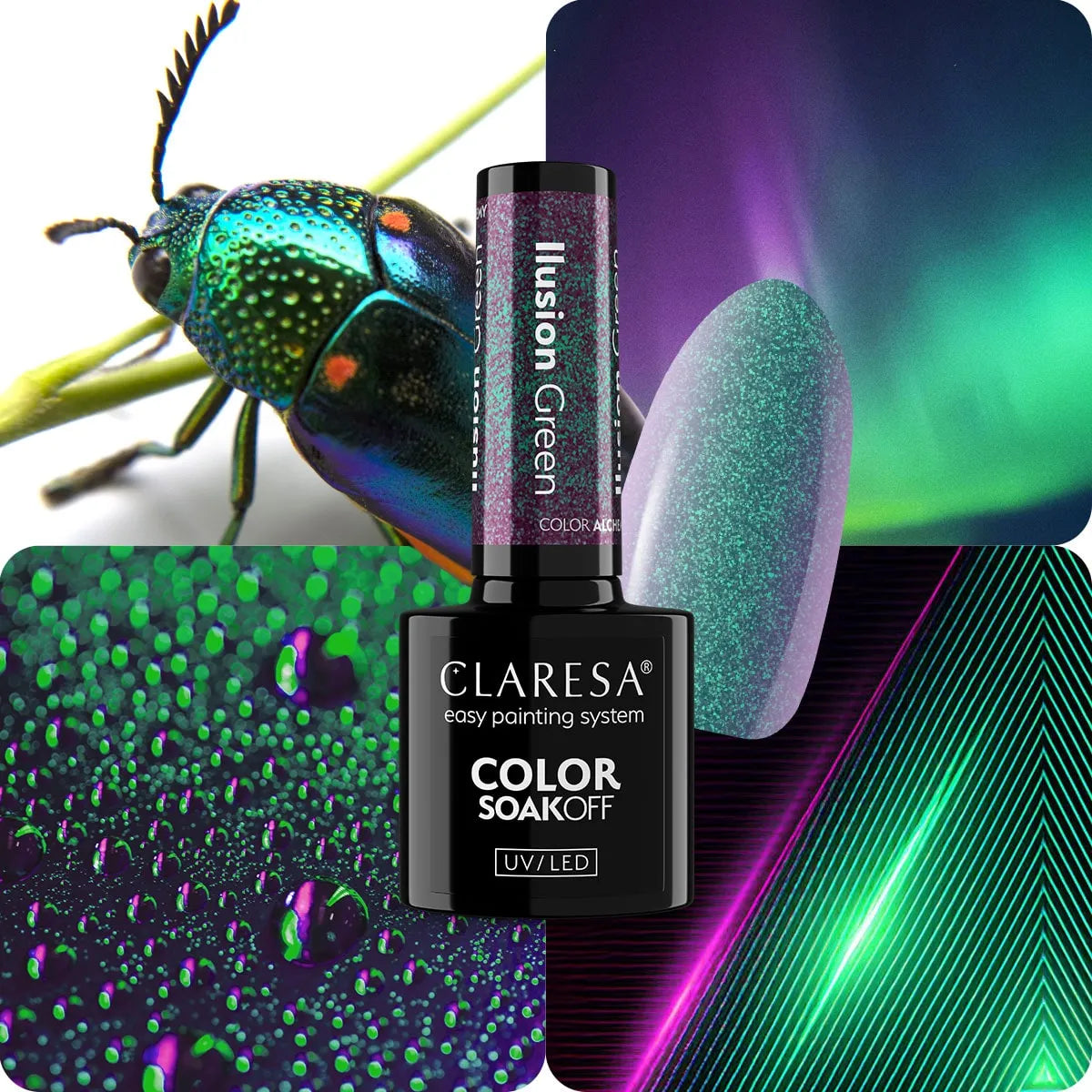 Claresa | Vernis semi permanent Alchemy Ilusion Green - 5ml