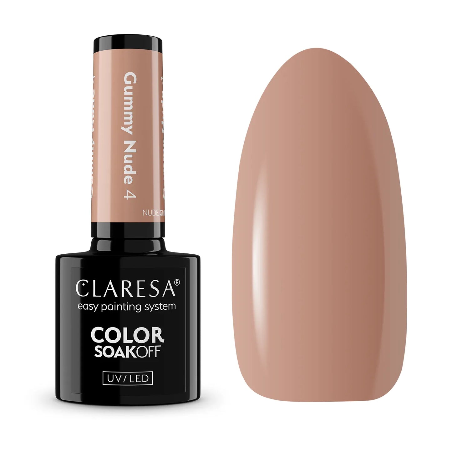 Claresa | Vernis semi-permanent Nude Glow Gummy Nude n°4 - 5ml