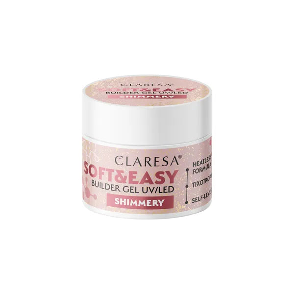Claresa | Gel de construction - Soft & Easy - Shimmery  - 12g