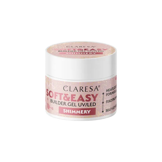 Claresa | Gel de construction - Soft & Easy - Shimmery  - 12g