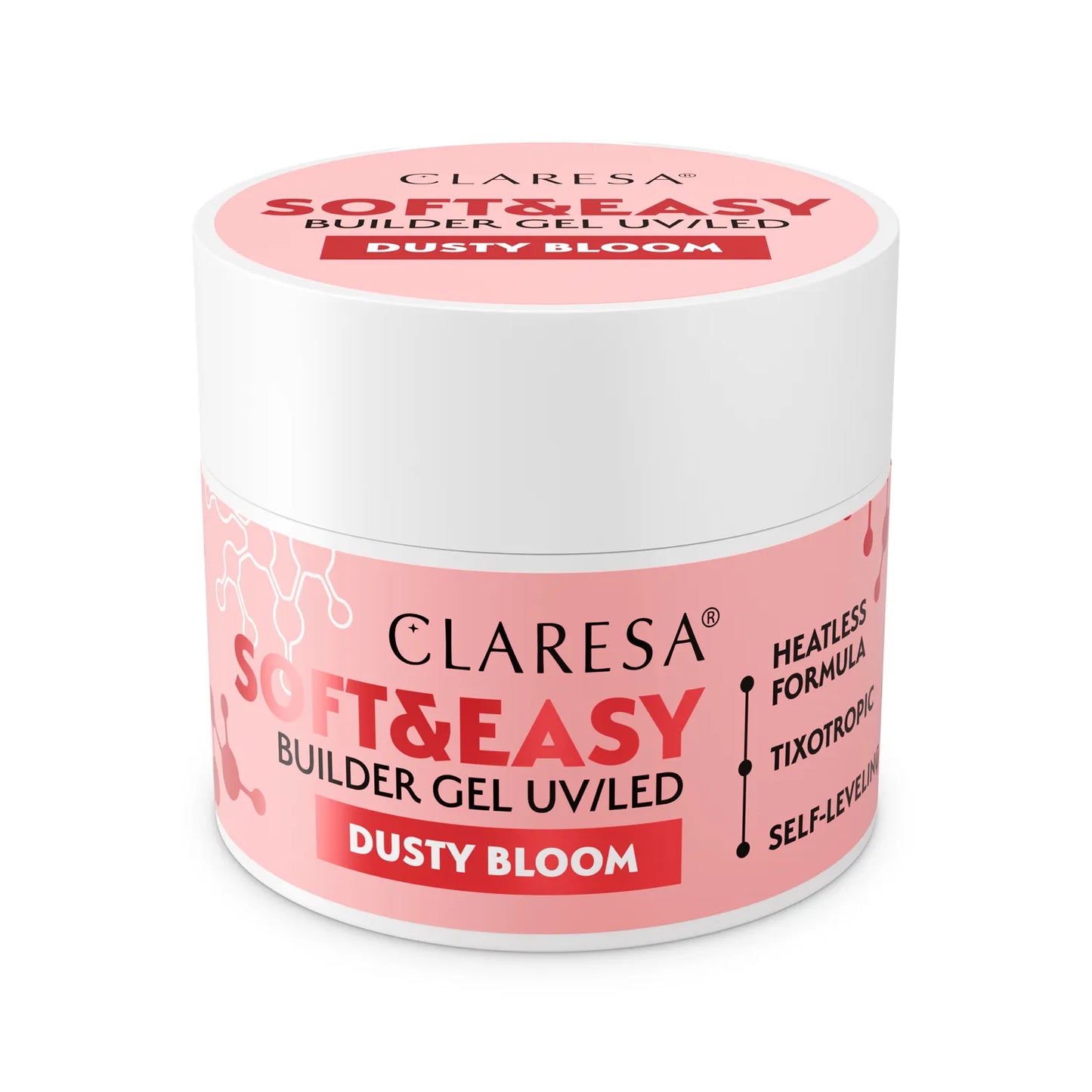 Claresa | Gel de construction - Soft & Easy - Dusty Bloom  - 45g