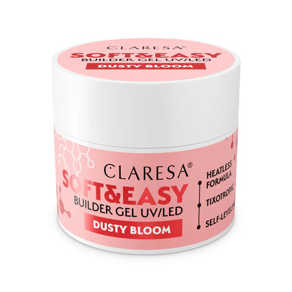 Claresa | Gel de construction - Soft & Easy - Dusty Bloom  - 45g
