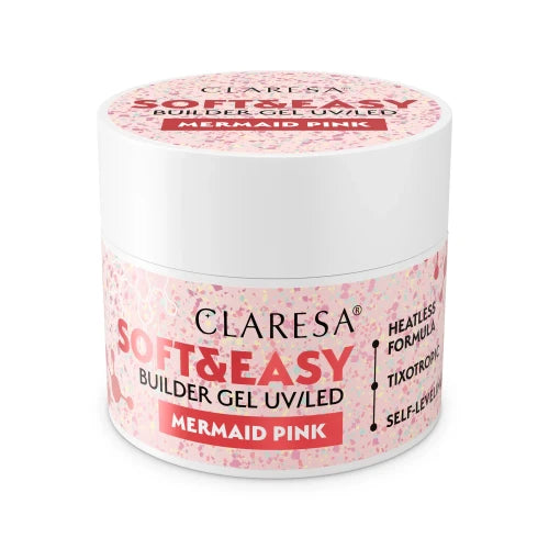 Claresa | Gel de construction - Soft & Easy - Mermaid Pink 12g