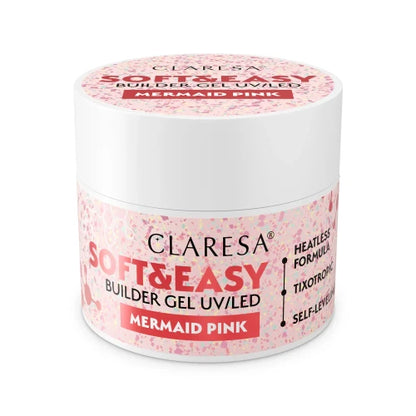 Claresa | Gel de construction - Soft & Easy - Mermaid Pink 12g