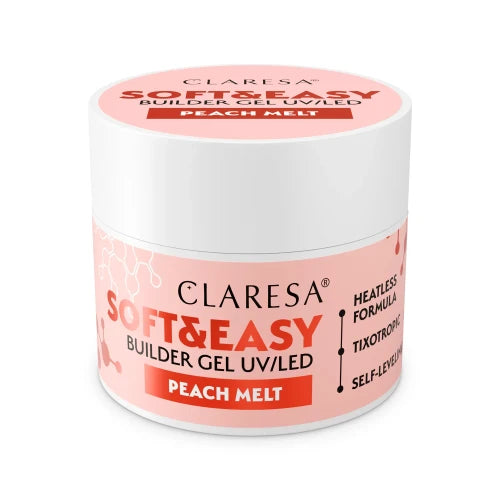 Claresa | Gel de construction - Soft & Easy - Peach Melt - 45g
