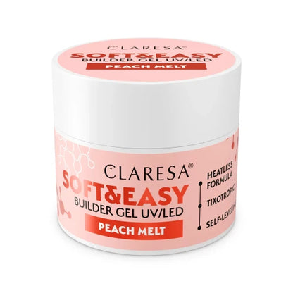 Claresa | Gel de construction - Soft & Easy - Peach Melt - 45g