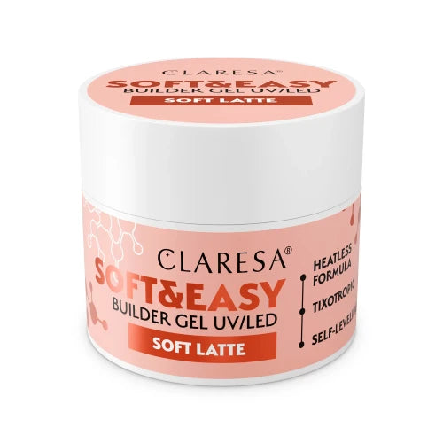 Claresa | Gel de construction - Soft & Easy - Soft Latte 12g
