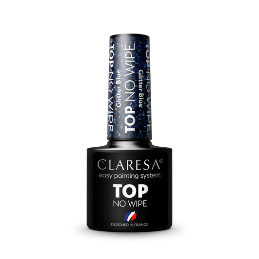 Claresa | Top No Wipe Glitter Blue - 5ml