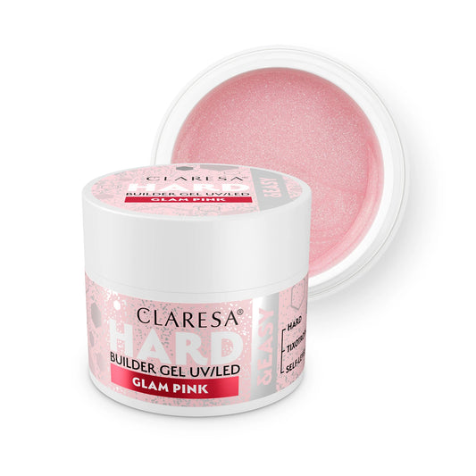 Claresa | Gel de construction - Hard&Easy - Glam Pink 12g