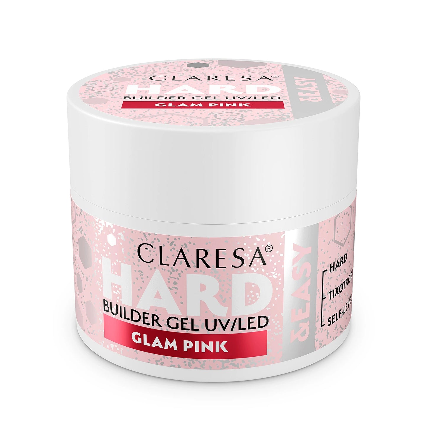 Claresa | Gel de construction - Hard&Easy - Glam Pink 12g