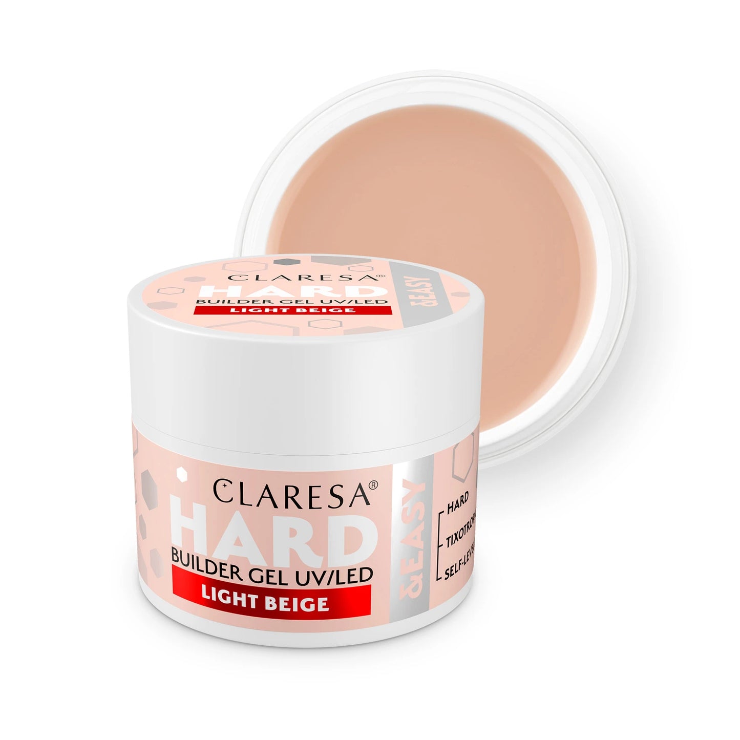 Claresa | Gel de construction - Hard&Easy - Light Beige 12g
