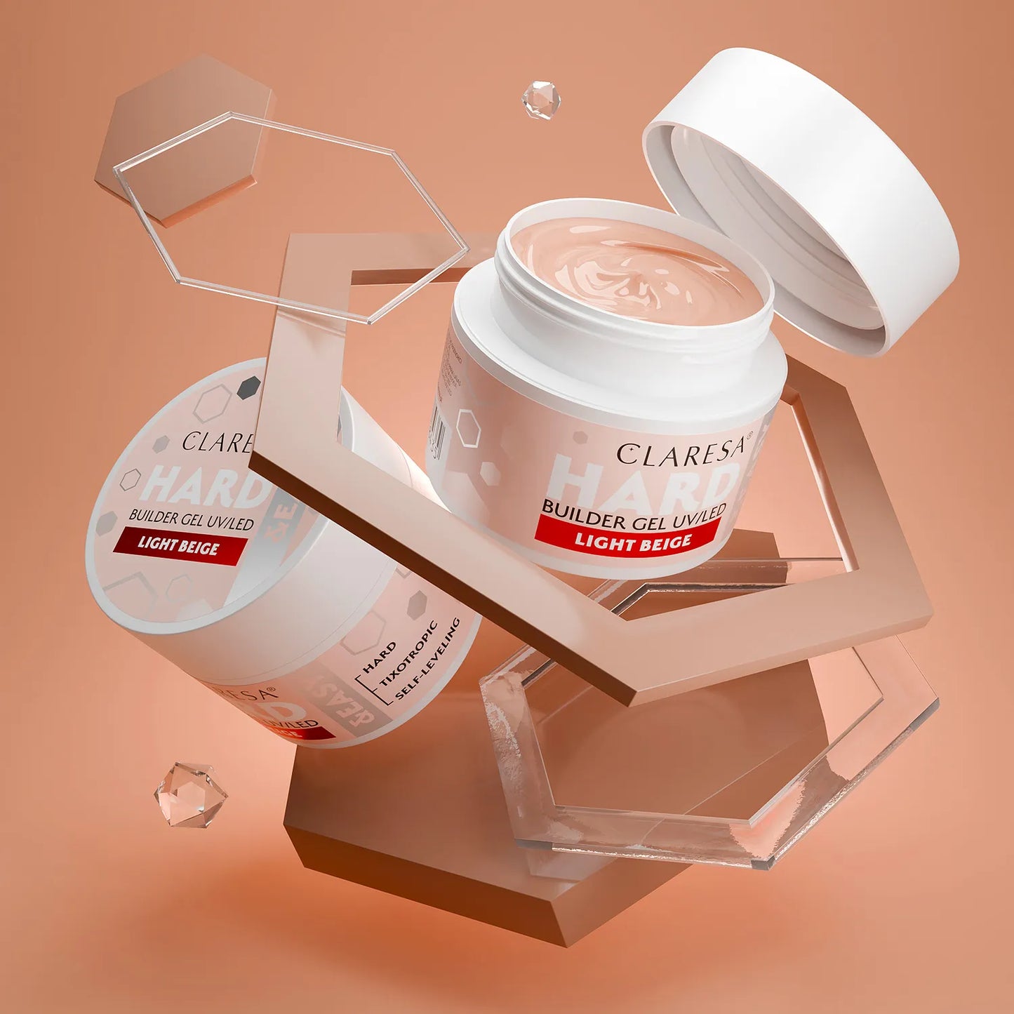 Claresa | Gel de construction - Hard&Easy - Light Beige 12g