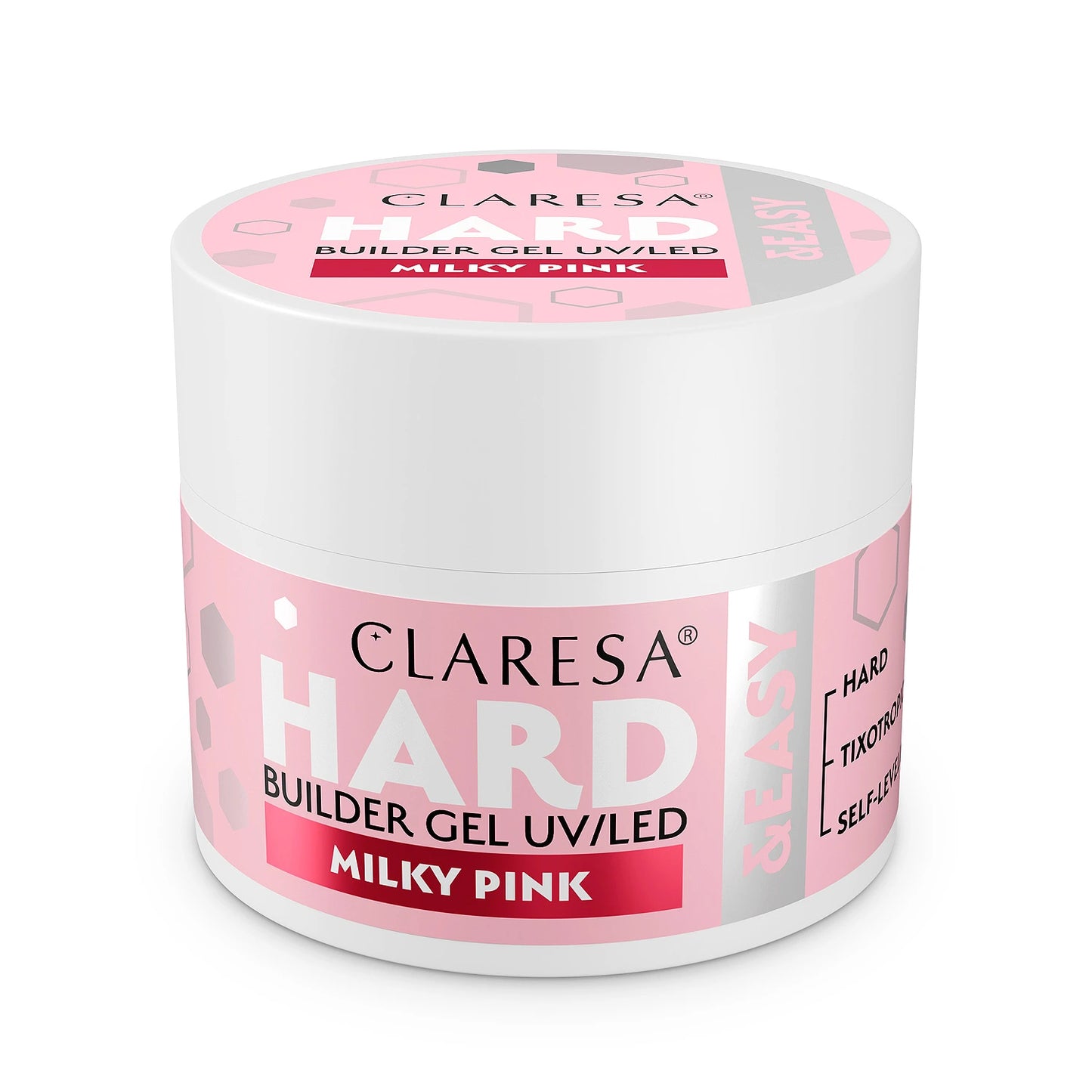 Claresa | Gel de construction - Hard&Easy - Milky Pink 45g