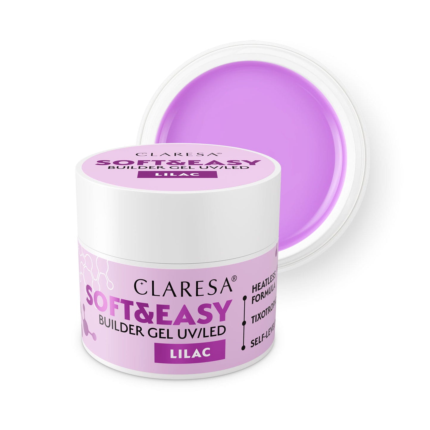 Claresa | Gel de construction - Soft & Easy - Lilac - 45g