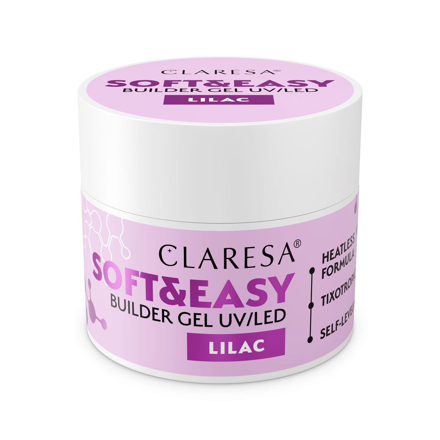 Claresa | Gel de construction - Soft & Easy - Lilac - 45g